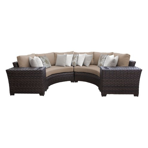 Showing Gallery of Oreland Patio Sofas With Cushions (View 20 of .