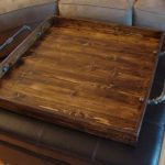 Industrial Style Ottoman Tray Rustic Ottoman Tray Wooden | Rustic .