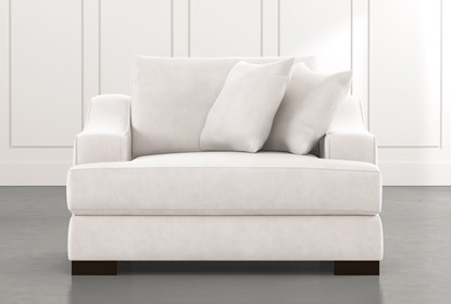 Lodge Foam White Oversized Chair | Living Spac