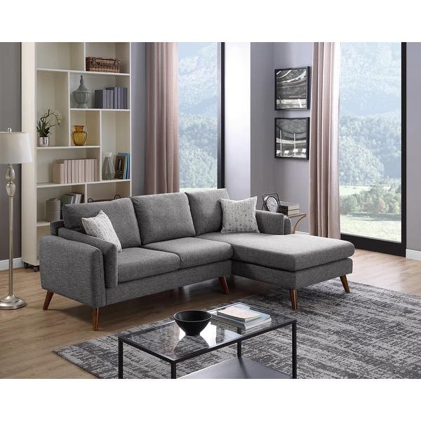 Shop Founders Mid-century Modern Right Facing Sectional Sofa .