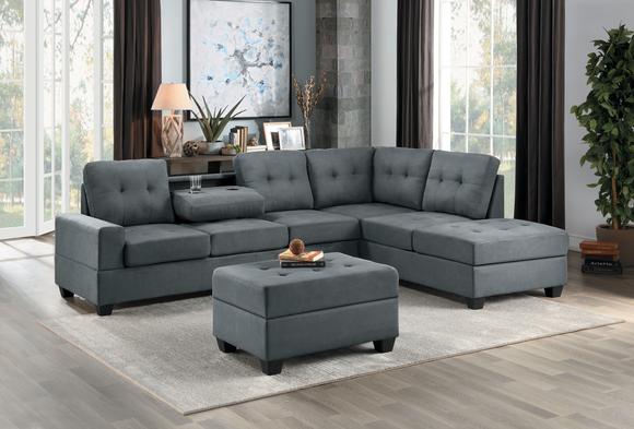Grey Reversible Sectional So