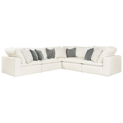 Universal Palmer 5 Piece Sectional with Thick Track Arms - John V .