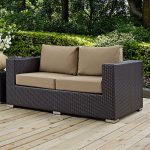 Provencher Patio Loveseat with Cushions & Reviews | Joss & Ma