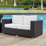 Latitude Run® Provencher Patio Loveseat with Cushions & Reviews .