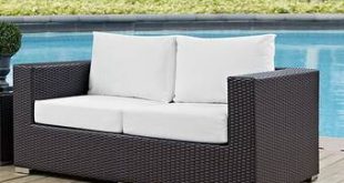 Latitude Run® Provencher Patio Loveseat with Cushions & Reviews .