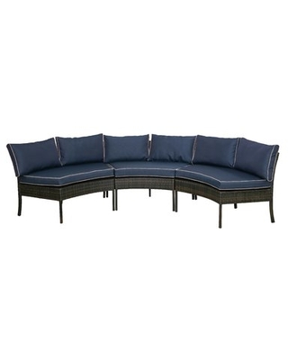 Purington Circular Patio Sectionals With Cushions