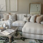 Striped Slipcovered Chaise Sectional - Coastal - Living Room - Los .