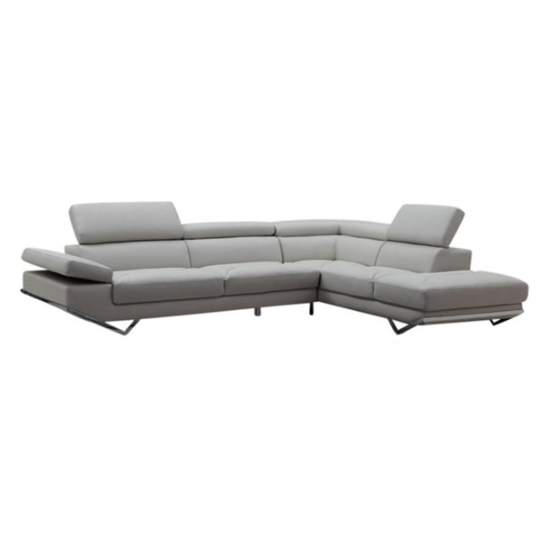 VIG Furniture Divani Casa Quebec Modern Eco-Leather Sectional Sofa .