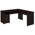 Bush Furniture Cabot 60W L Shaped Computer Desk with Drawers .