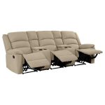 ProLounger 3-Seat Wall Hugger Recliner Sofa with 2-Storage .