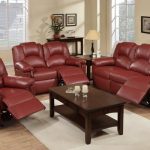 Reed Burgundy Leather Recliner So