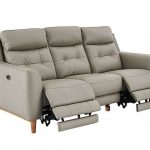 Compact Collection Bijoux 3 Seater Leather Recliner Sofa .