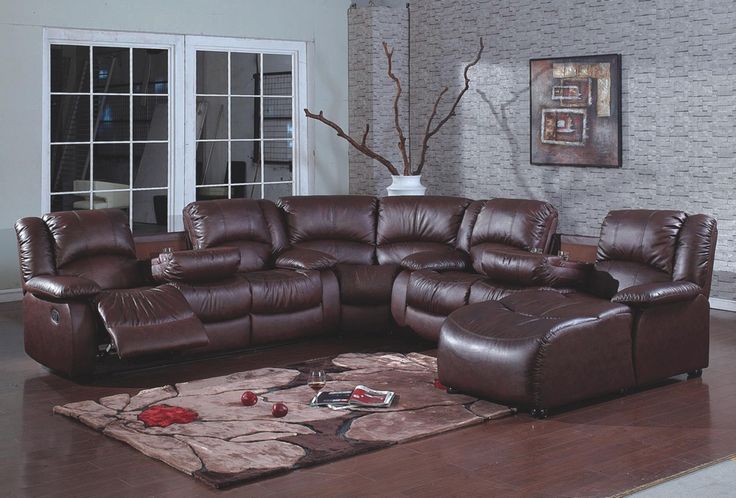 Contemporary Leather Reclining Sectional Sofa – storiestrending.c