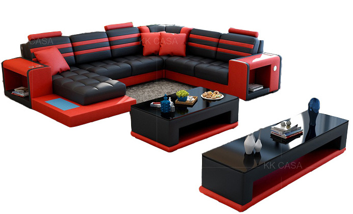 Red And Black Sofas