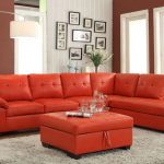 Asia Direct 2084 2 pc emily ii red faux leather sectional sofa set .