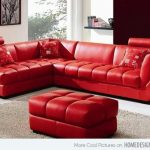 15 Bold and Red Sofa Designs | Home Design Lover | Red leather .