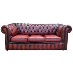 Pre-Owned 1920s English Oxblood Chesterfield Sofa ($3,295 .