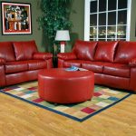 green walls red furniture - Google Search | Red leather sofa, Red .