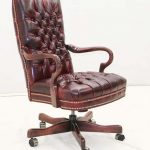 Red Tufted Leather Office Chair: Western Passi