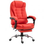 HOMCOM High Back Reclining PU Leather Executive Office Chair with .