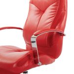 OSP Home Furnishings Clifton Office Chair with Red Mesh and Red .