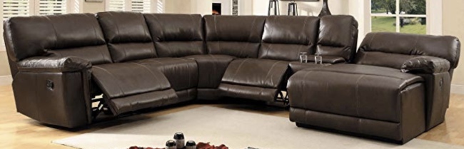 Top 13 Leather Sectional Sofas with Recliners - 2020 Reviews .