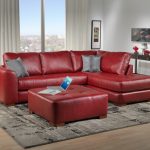 Furniture: Modern Red Leather Sectional Sofa For Modern Living .