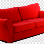 couch furniture red sofa bed loveseat clipart - Couch, Furniture .