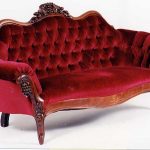 burgundy velvet upholstery | Red velvet sofa, Victorian sofa .