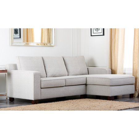 Abbyson Regina Sectional Sofa - Gray #leathersectionalsofas .