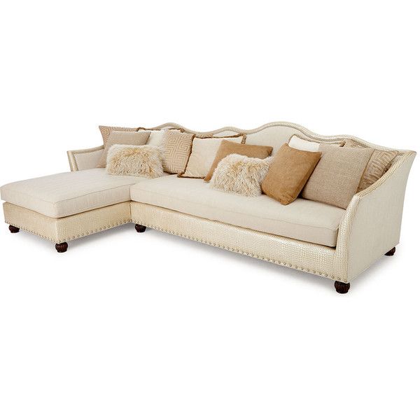 Massoud Regina Right-Chaise Sectional ($8,899) ❤ liked on .