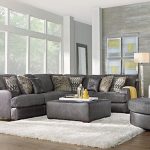 Living Room // Rooms to Go // Skyline Drive Gray 3 Pc Sectional .