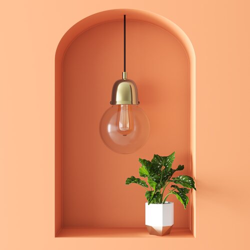 Hashtag Home Cartwright 1 - Light Single Bulb Pendant | Wayfa