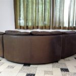 Curved Sectional Corner Leather Sofa by Friedrich Hill for Walter .