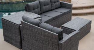 Rowley Patio Sectional with Cushions | Patio sofa set, Patio .