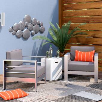 Brayden Studio® Royalston Patio Chair with Cushion & Reviews | Wayfa