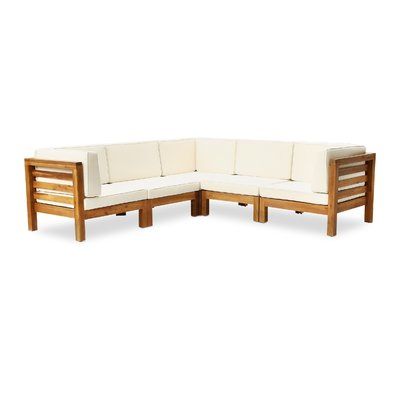 Brayden Studio Seaham Patio Sectional with Cushions | Patio .