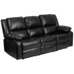 Flash Furniture Black Leather Sofa - Sears Marketpla