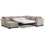 Furniture Elliot II 138" Fabric 3-Piece Chaise Sleeper Sectional .