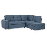 Rent to Own Amalfi 3-Piece Bellini Sectional Chaise Sleeper Sofa .