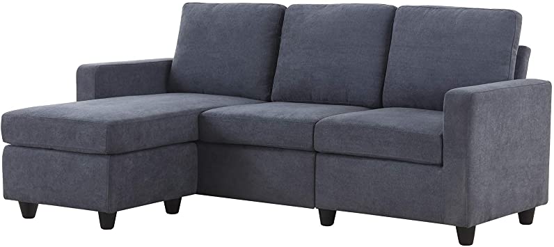 Amazon.com: HONBAY Convertible Sectional Sofa Couch, L-Shaped .
