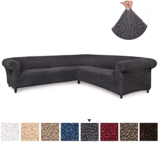 Amazon.com: Sectional Sofa Cover - Corner Couch Cover - Corner .