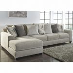 Benchcraft Ardsley 2-Pc Pewter Fabric LAF Sectional Sofa by Ashl