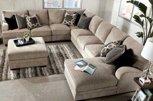 Ashley Furniture: Showroom | Sectional sofa with chaise, Living .