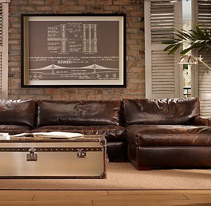 kitchen | slowpoke says... | Distressed leather sofa, Home living .