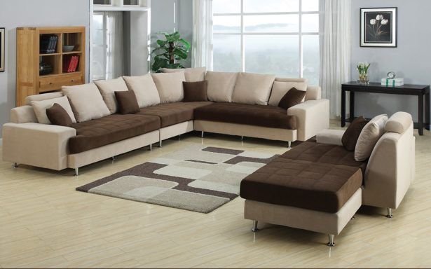 Joice Modern Two Tone Sectional Sofa elegant cheap living room .