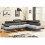 Divani Casa Sansa Modern Grey Leather Sectional Sofa for sale .