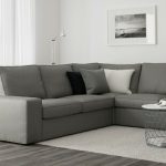 IKEA KIVIK Corner Sectional Sofa Cover Slipcover Borred Gray .
