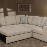 Izzy 2-Piece Chenille Sectional with Left-Facing Sleeper Bed .