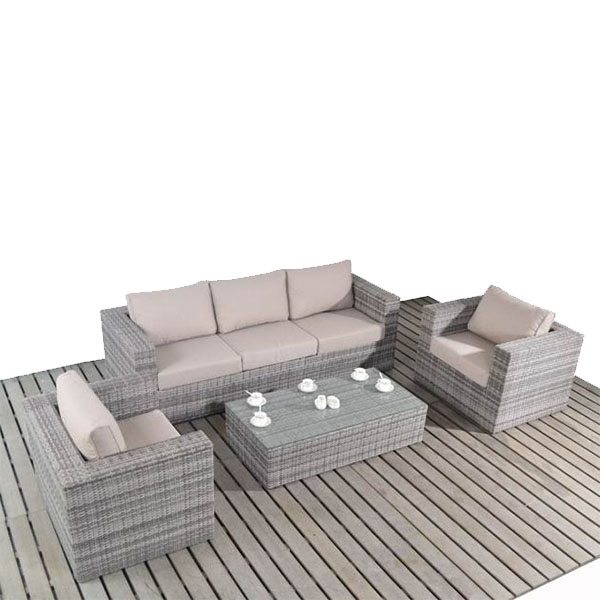 High Quality Industrial Factory Rattan sectional sofa set 1406 for .
